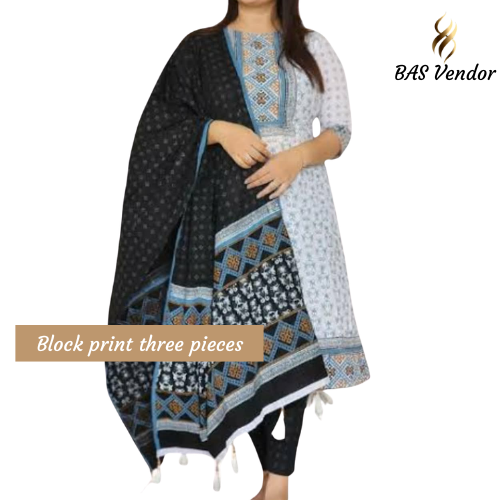 Block print three pieces 3