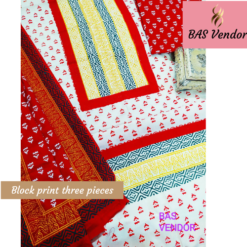 Block print three pieces 7