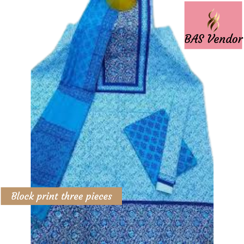 Block print three pieces 16