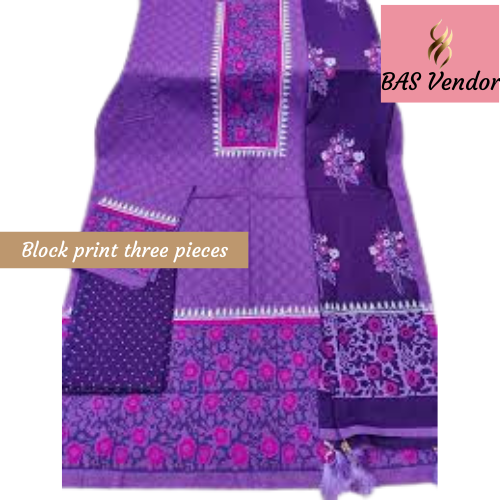 Block print three pieces 20