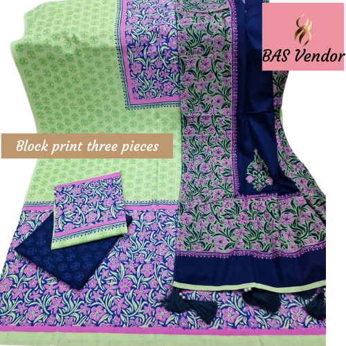 Block print three pieces 21