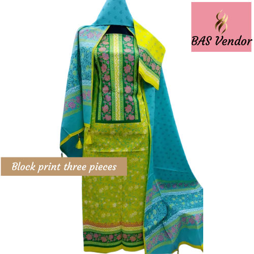 Block print three pieces 24