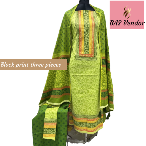 Block print three pieces 25