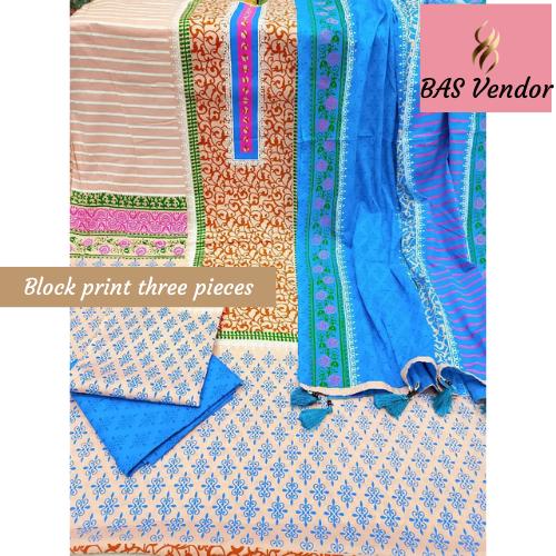 Block print three pieces 28