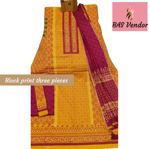 Block print three pieces 29